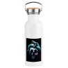 BIDON 750 ML ACERO INOXIDABLE ESTILO RETRO calavera serpiente  oscura gotico deporte deportivo botella