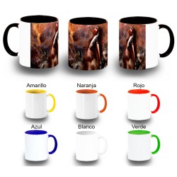 TAZA COLORES india lobos...