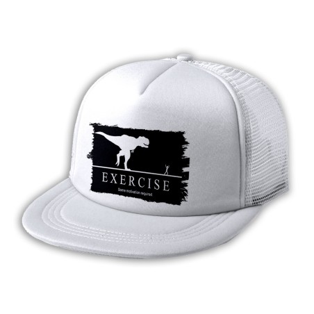 GORRA 5 PANELES REDECILLA TRASERA ejercicio motivacion tiranosaurio rex correr estilo rapero