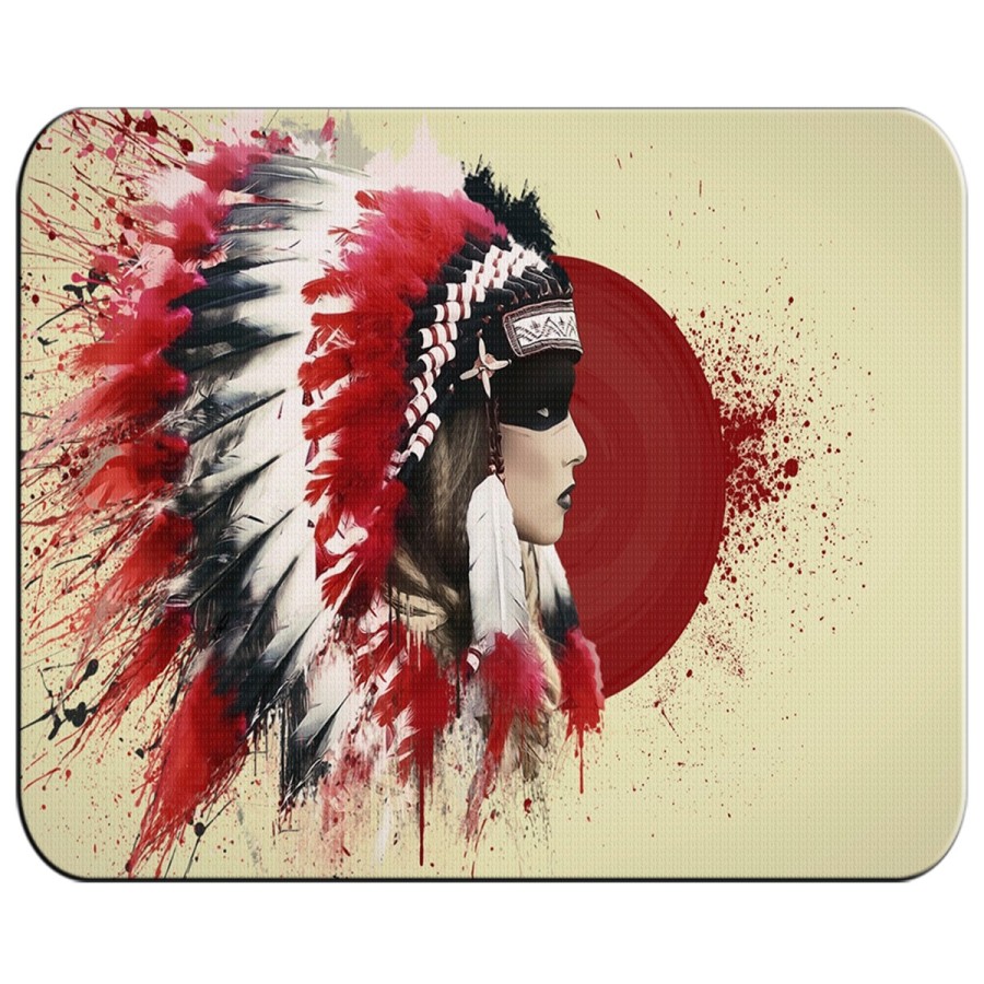 ALFOMBRILLA indio tribal plumas nativo americano pc raton personalizada