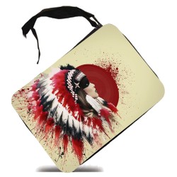 ESTUCHE indio tribal plumas...