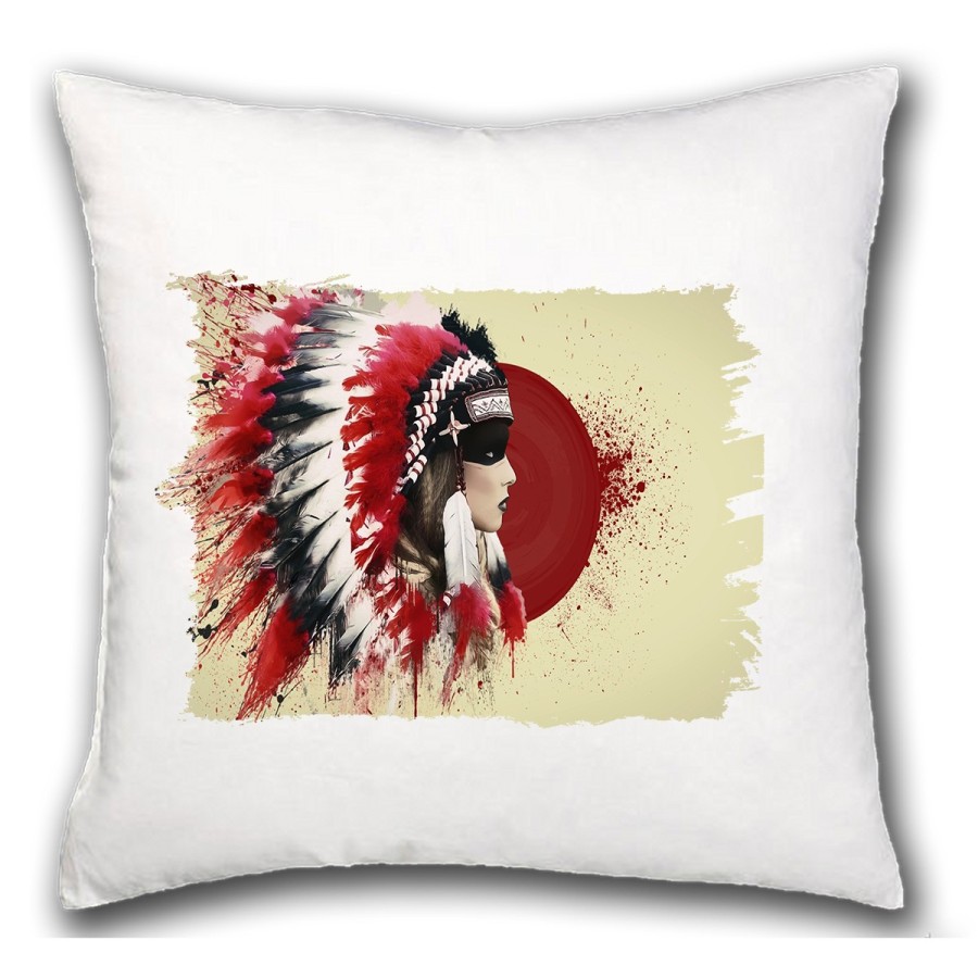 COJIN indio tribal plumas nativo americano hogar comodo personalizado