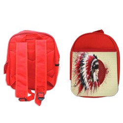 MOCHILA ROJA indio tribal...