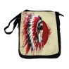 BANDOLERA REPORTERO MEDIANA BOLSO indio tribal plumas nativo americano bolsa mochila hombro