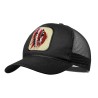 GORRA NEGRA CON REJILLA indio tribal plumas nativo americano moda deporte