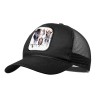 GORRA NEGRA CON REJILLA indio nativo americano tribal cuernos moda deporte