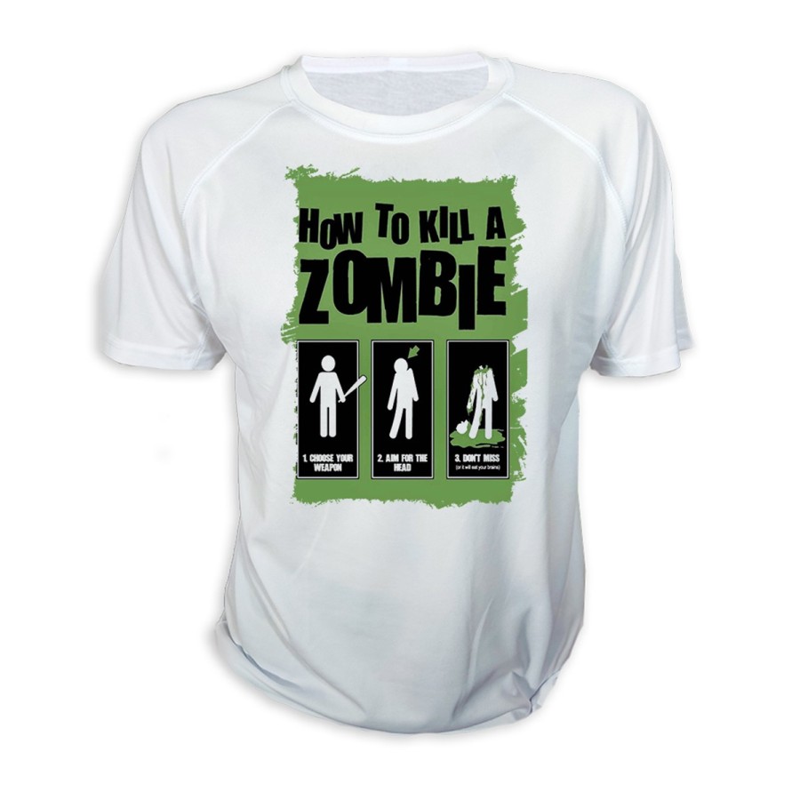 CAMISETA como matar a un zombie  muertos personalizada