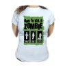 CAMISETA MUJER como matar a un zombie  muertos moda personalizada