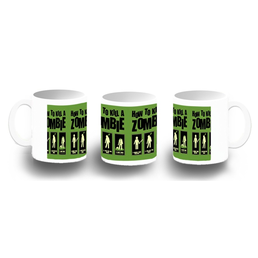 TAZA FOTOLUMINISCENTE como matar a un zombie  muertos BRILLA OSCURIDAD