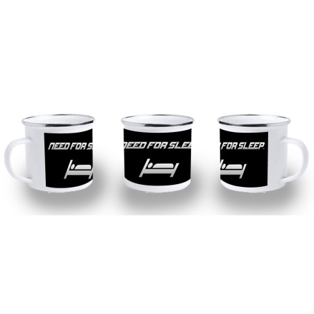 TAZA METALICA need for sleep dormir pereza perezoso metal personalizada