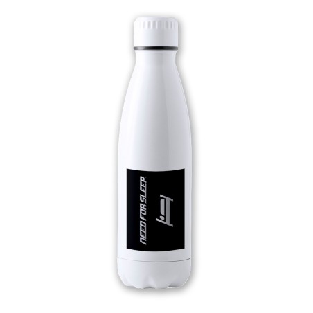 BIDON 700 ML ACERO INOXIDABLE need for sleep dormir pereza perezoso tapon seguridad botella