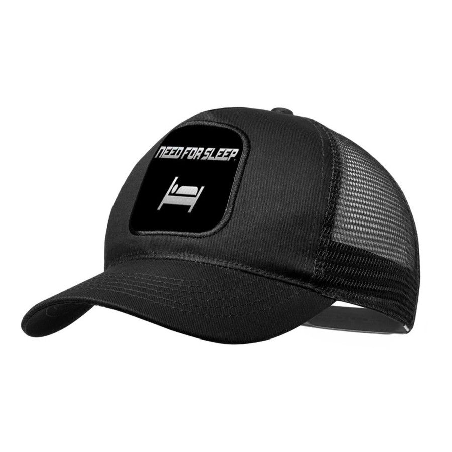 GORRA NEGRA CON REJILLA need for sleep dormir pereza perezoso moda deporte