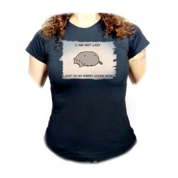 CAMISETA NEGRA MUJER not...