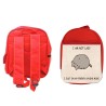 MOCHILA ROJA not lazy dormilon perezoso modo ahorro escolar personalizado