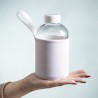 BIDON CRISTAL CON FUNDA SOFT SHELL not lazy dormilon perezoso modo ahorro tapon seguridad botella