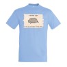 CAMISETA AZUL CIELO not lazy dormilon perezoso modo ahorro moda verano personalizada
