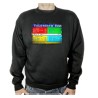 SUDADERA NEGRA television tv antigua teletexto retro adulto poliester algodón personalizada