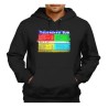 SUDADERA NEGRA CON CAPUCHA television tv antigua teletexto retro adulto poliester algodón personalizada