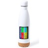 BIDON 750 ML ACERO INOXIDABLE ADORNO DE CORCHO television tv antigua teletexto retro tapon botella