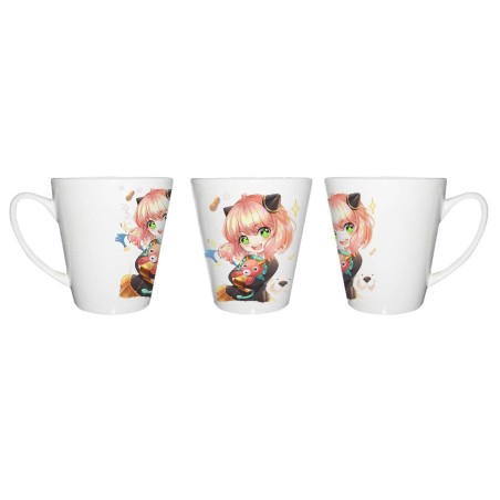 TAZA CÓNICA ania spy family serie anime kawaii cute linda conica personalizada