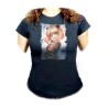 CAMISETA NEGRA MUJER ania spy family serie anime kawaii cute linda oferta personalizada