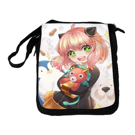 BANDOLERA REPORTERO MEDIANA BOLSO ania spy family serie anime kawaii cute linda bolsa mochila hombro