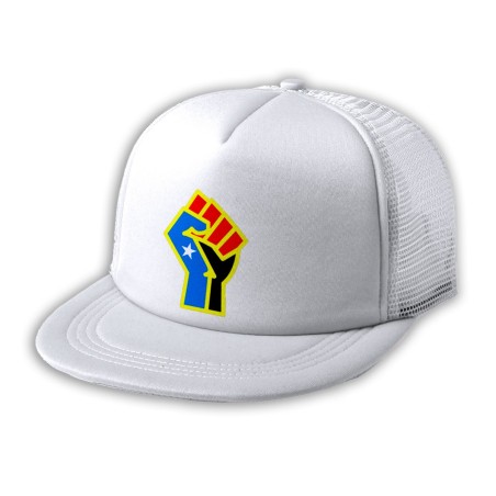 GORRA 5 PANELES REDECILLA TRASERA bandera logo independencia trans ley feminista estilo rapero