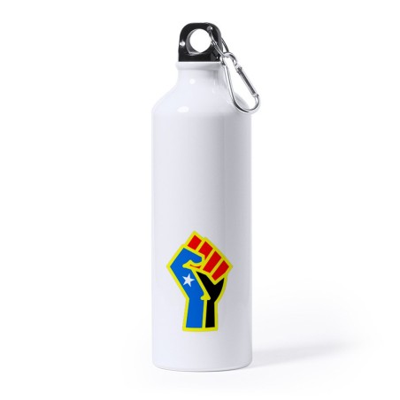 BIDON GRANDE 800 ML ACERO INOXIDABLE bandera logo independencia trans ley feminista deporte deportivo mosqueton botella