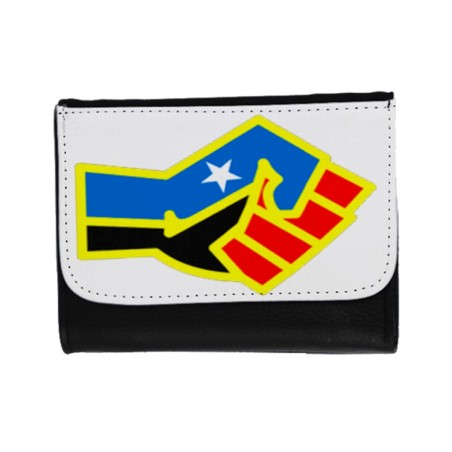 BILLETERA BILLETERO bandera logo independencia trans ley feminista unisex negro monedero