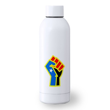 BIDON 500 ML ACERO INOXIDABLE bandera logo independencia trans ley feminista deporte deportivo botella senderismo