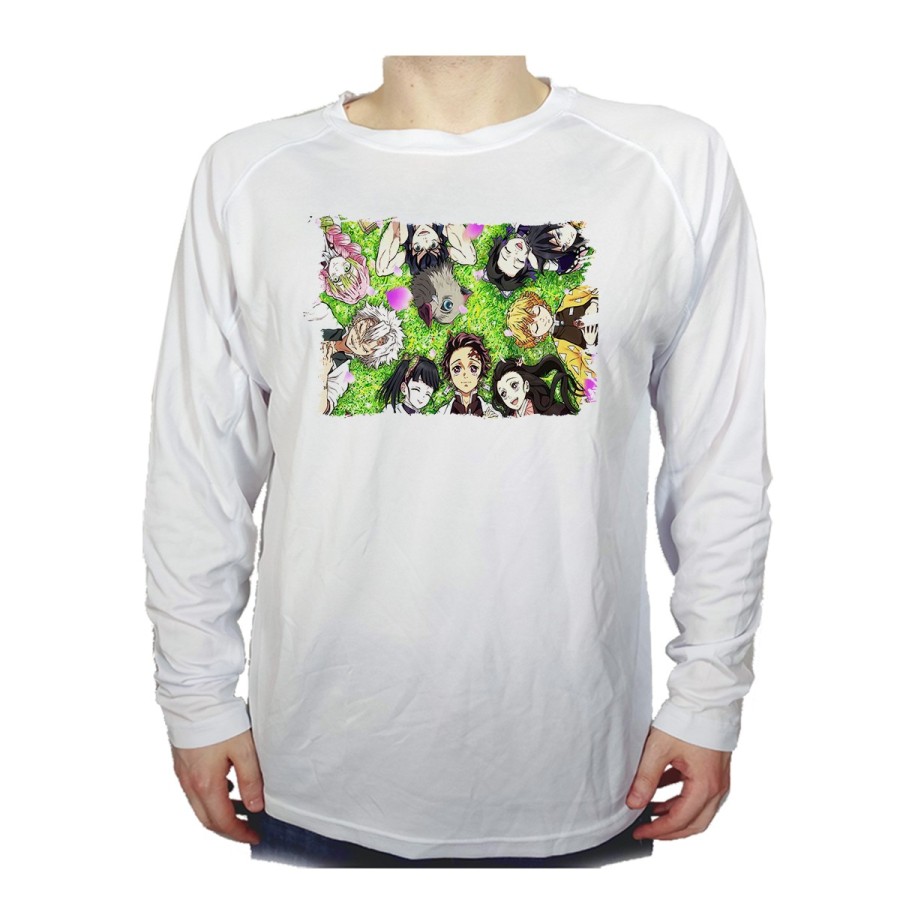 CAMISETA MANGA LARGA kimetsu no yaiba personajes pilares cazadores personalizada