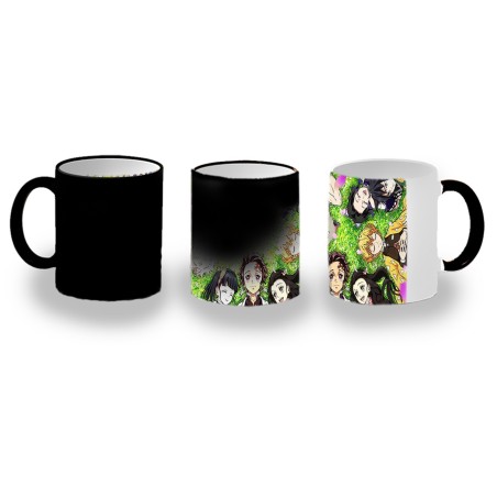 TAZA MÁGICA kimetsu no yaiba personajes pilares cazadores personalizada