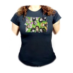 CAMISETA NEGRA MUJER...