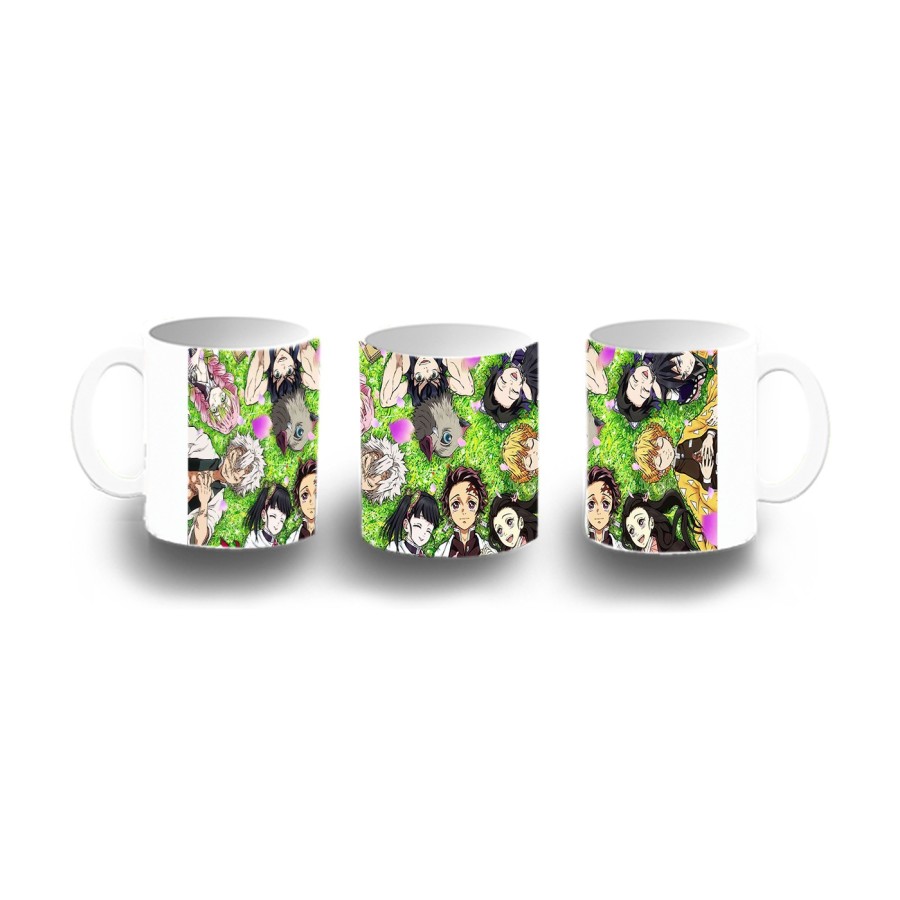 TAZA DE PLASTICO kimetsu no yaiba personajes pilares cazadores niños personalizada