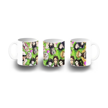 TAZA DE PLASTICO kimetsu no yaiba personajes pilares cazadores niños personalizada