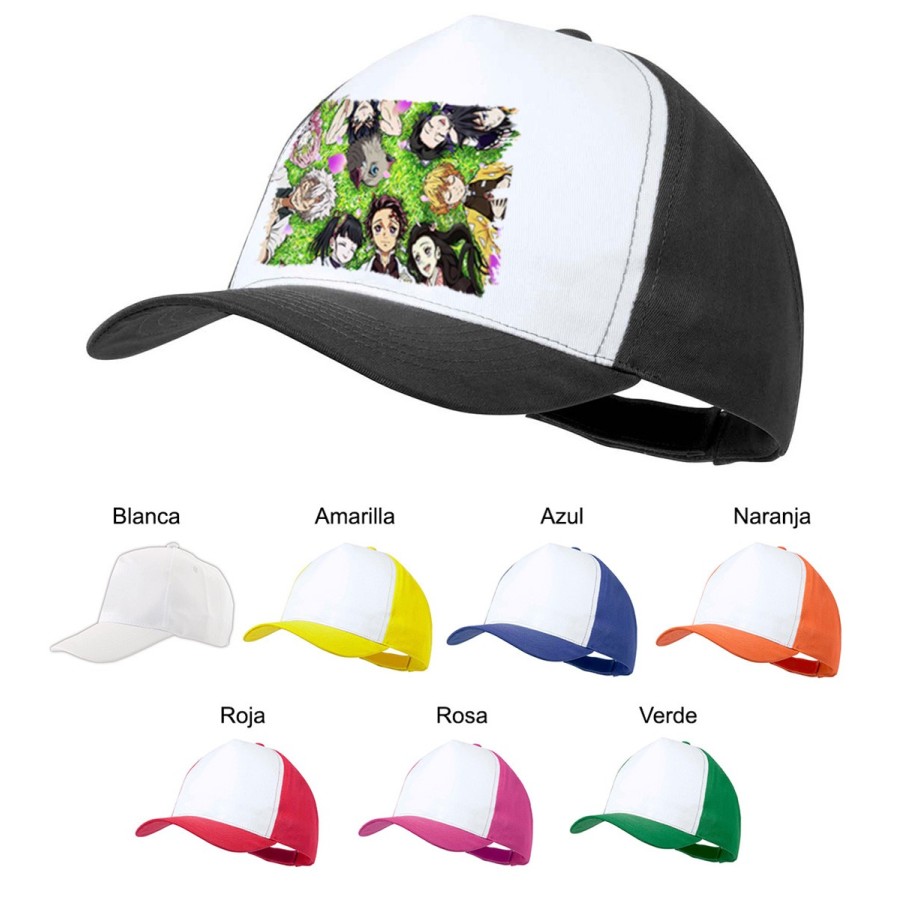 GORRA COLORES kimetsu no yaiba personajes pilares cazadores color personalizada