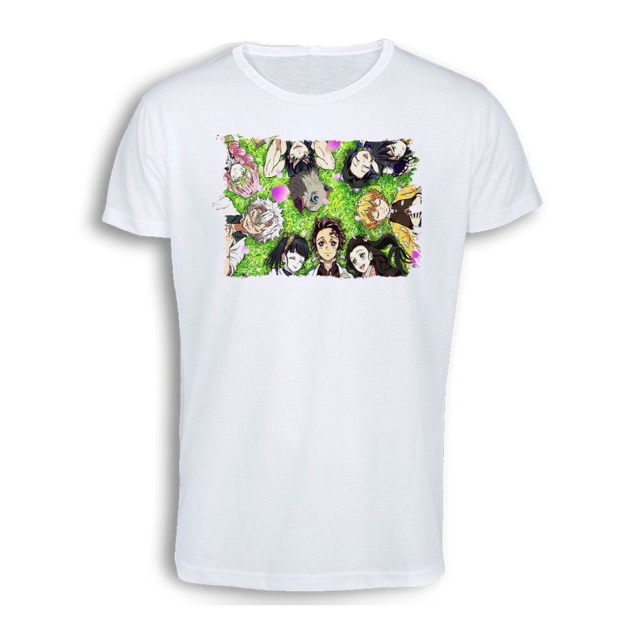 CAMISETA TACTO ALGODÓN kimetsu no yaiba personajes pilares cazadores cómoda personalizada