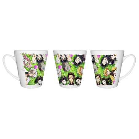 TAZA CÓNICA kimetsu no yaiba personajes pilares cazadores conica personalizada