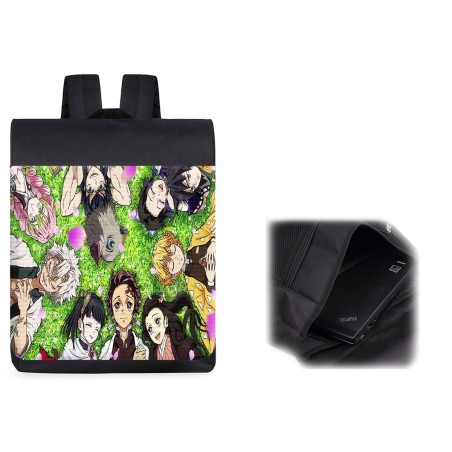 PACK MOCHILA Y ESTUCHE kimetsu no yaiba personajes pilares cazadores material escolar