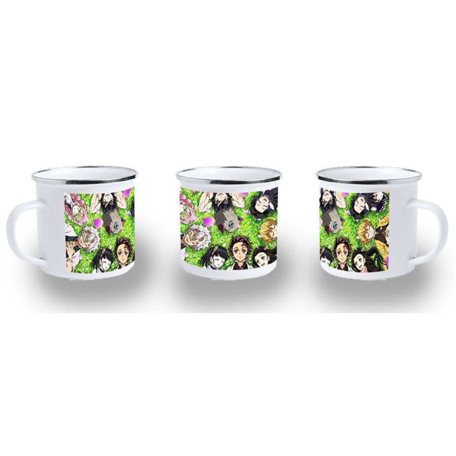 TAZA METALICA kimetsu no yaiba personajes pilares cazadores metal personalizada
