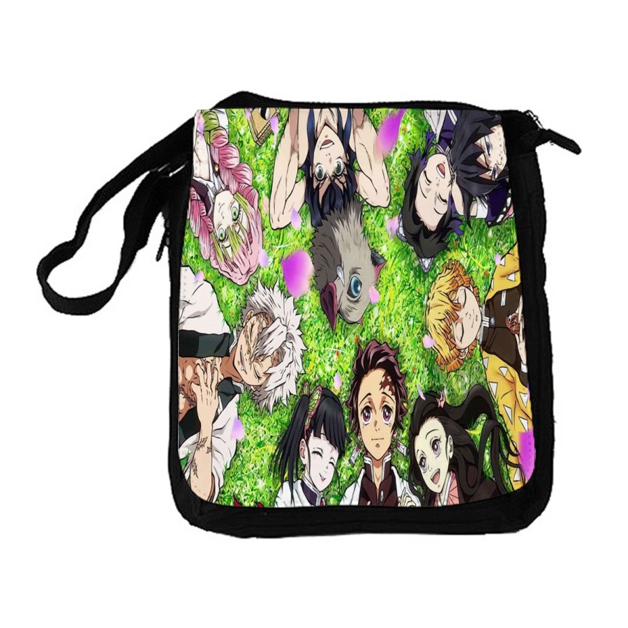 BANDOLERA REPORTERO MEDIANA BOLSO kimetsu no yaiba personajes pilares cazadores bolsa mochila hombro