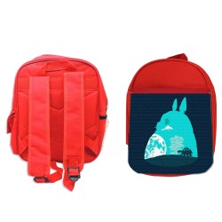 MOCHILA ROJA totoro viaje fantasia logo anime pelicula escolar personalizado