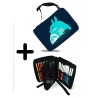 PACK MOCHILA Y ESTUCHE totoro viaje fantasia logo anime pelicula material escolar