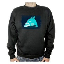 SUDADERA NEGRA totoro viaje...