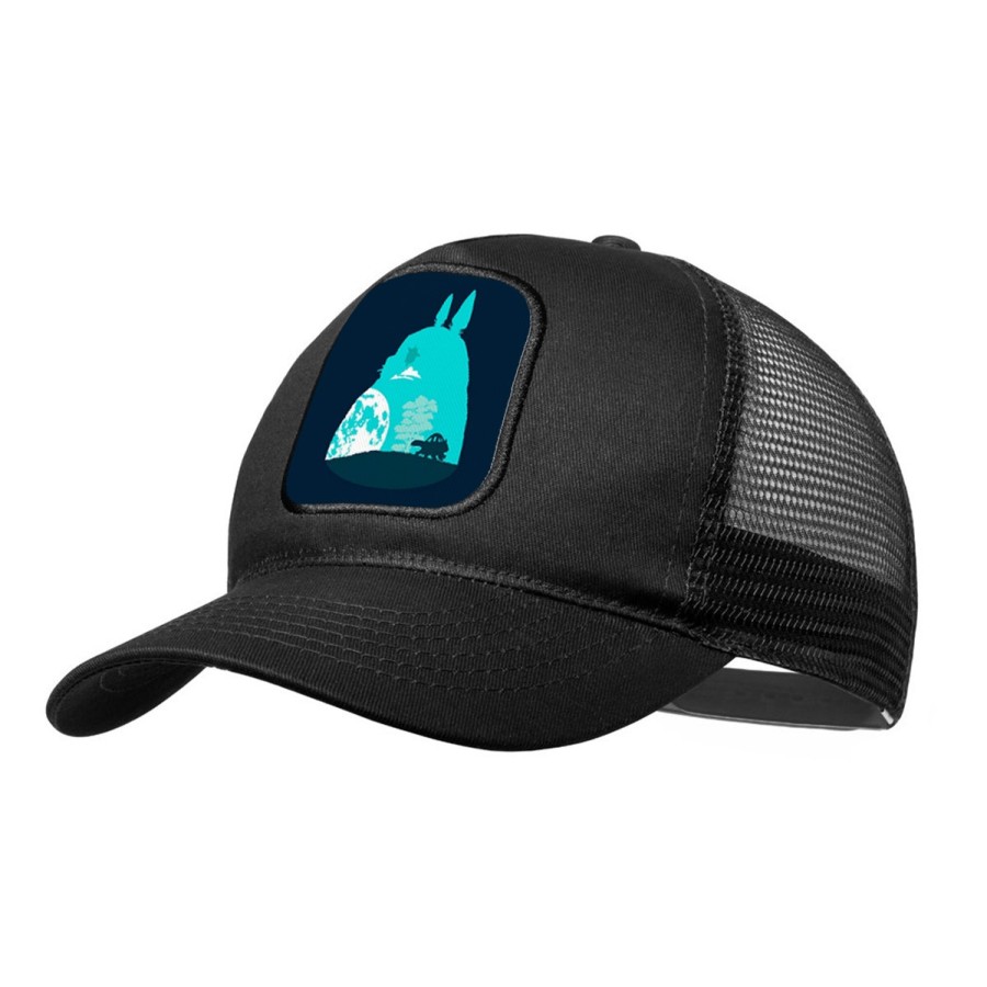 GORRA NEGRA CON REJILLA totoro viaje fantasia logo anime pelicula moda deporte