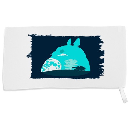 TOALLA GIMNASIO GYM ABSORBENTE totoro viaje fantasia logo anime pelicula suave con bolsita