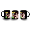 TAZA COMPLETAMENTE NEGRA goku y chichi anime shonen dragon ball z personalizada