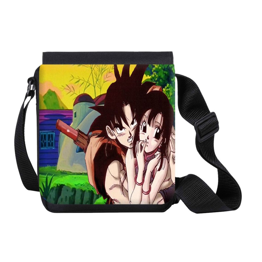 BANDOLERA PEQUEÑA goku y chichi anime shonen dragon ball z bolso personalizada