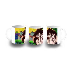 TAZA DE PLASTICO goku y chichi anime shonen dragon ball z niños personalizada