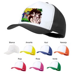 GORRA COLORES goku y chichi...